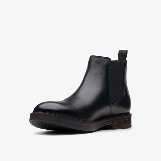 Paulson Up Black Leather Boots - Image 4