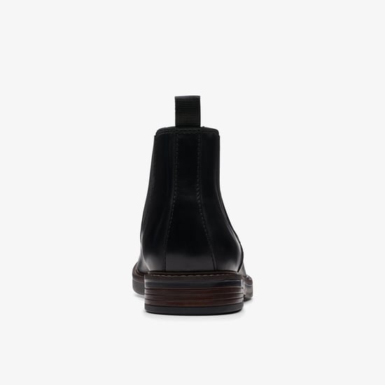 Paulson Up Black Leather Boots - Image 5