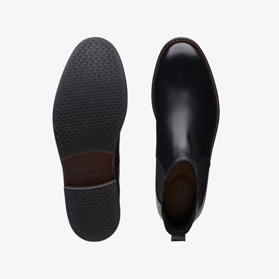 Paulson Up Black Leather Boots - Image 6
