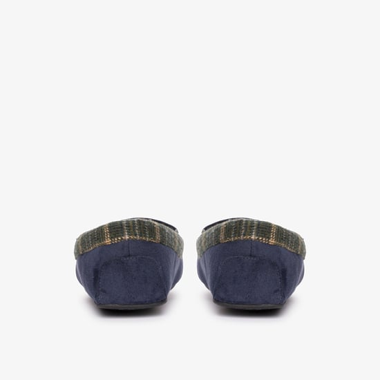 Fireside Mocc Navy Slippers - Image 5