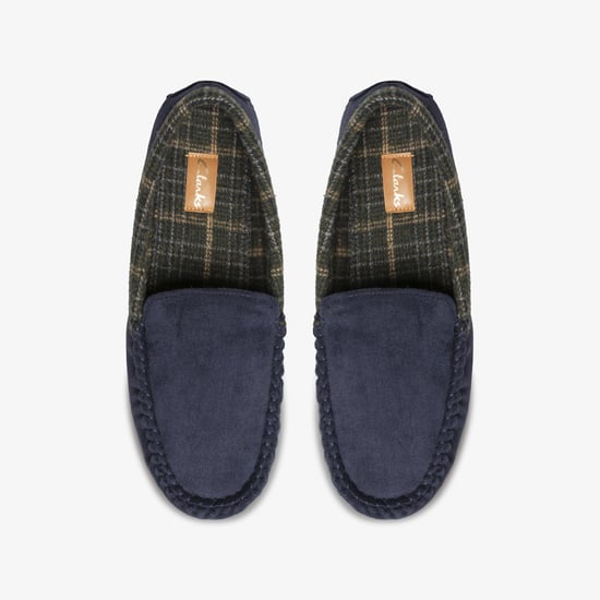 Fireside Mocc Navy Slippers - Image 6