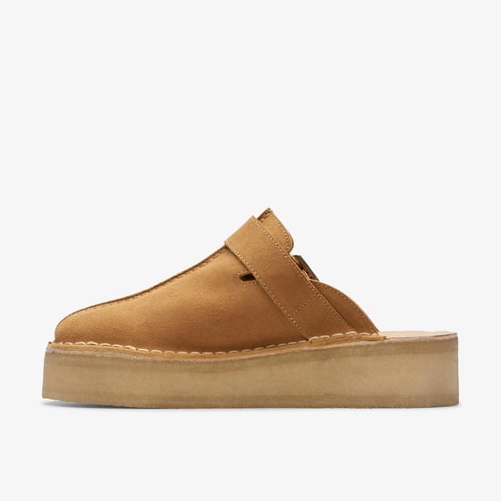TrekWedge Mule Mid Tan Sde Shoes - Image 3