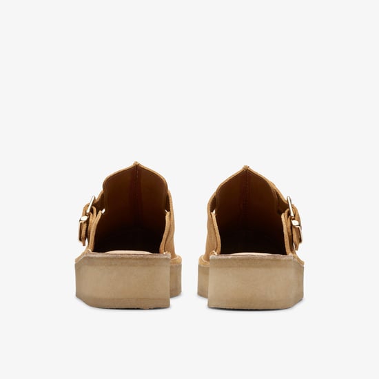 TrekWedge Mule Mid Tan Sde Shoes - Image 6