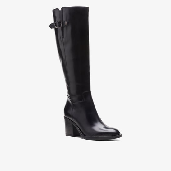 Mascarpone 2 Up Black Leather Boots - Image 3