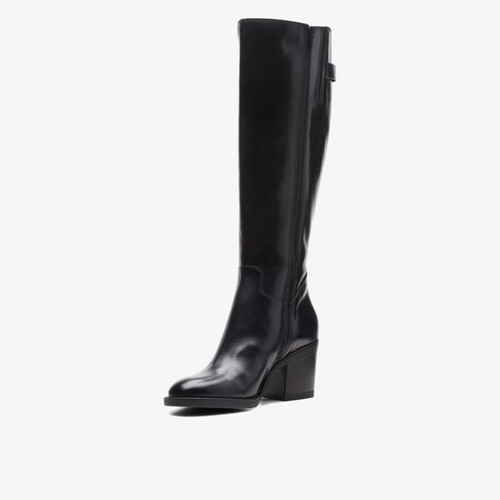 Mascarpone 2 Up Black Leather Boots - Image 4
