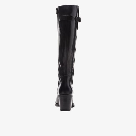 Mascarpone 2 Up Black Leather Boots - Image 5