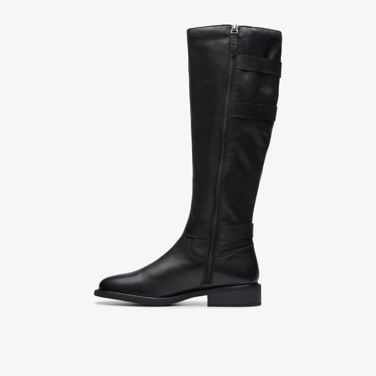 Cologne Up Black Leather Boots - Image 3
