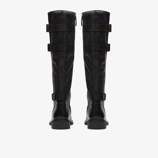 Cologne Up Black Leather Boots - Image 6