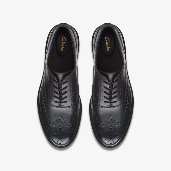 Glickly Brogue 2 Svarta Läder Skor - Image 6