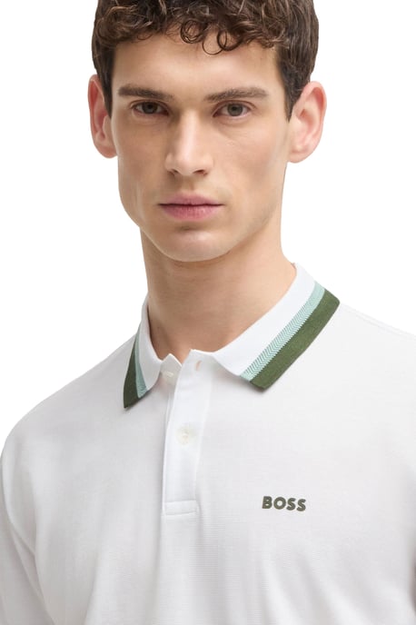 Boss Green Paddy AP Heritage Polo White - Image 2