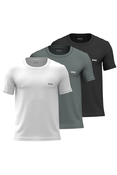 Boss Black 3 Pack T-Shirts White/Black/Green - Image 1