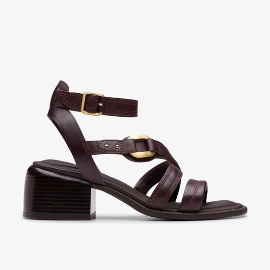 Morwyn Strap Wijnleren Sandalen - Image 1