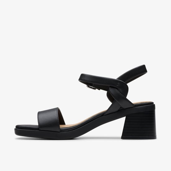 Jaylan Ray Black Leather Sandals - Image 2