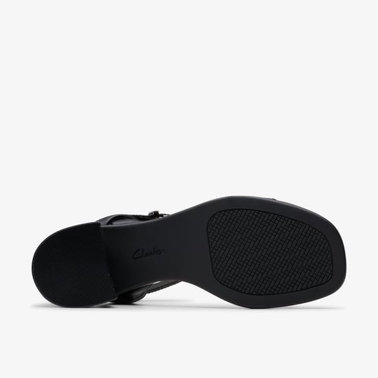 Jaylan Ray Black Leather Sandals - Image 3