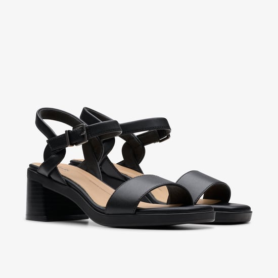 Jaylan Ray Black Leather Sandals - Image 4