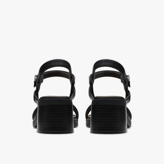Jaylan Ray Black Leather Sandals - Image 5