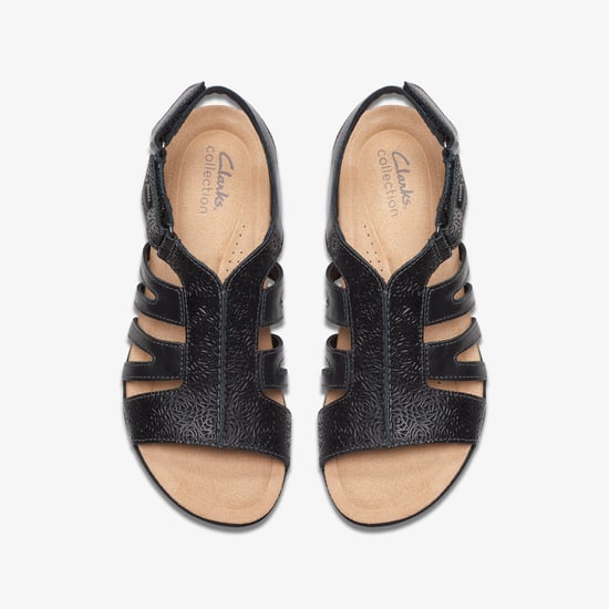 April Belle Zwarte Leren Sandalen - Image 6