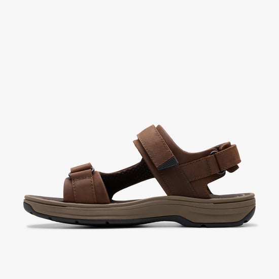 Saltway Trail Dark Brown Lea Sandals - Image 3
