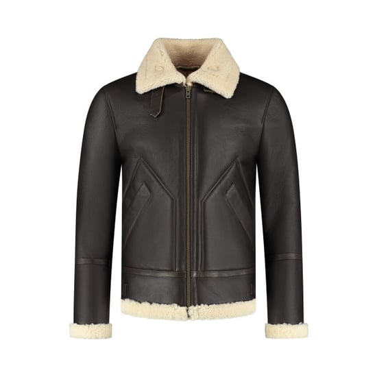 Cycas D'or Hunter shearling chocolate bruin lammy coat chocolade bruin - Image 1