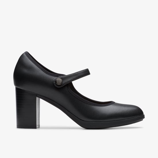 Bayla Lily Black Leather Shoes - Image 1