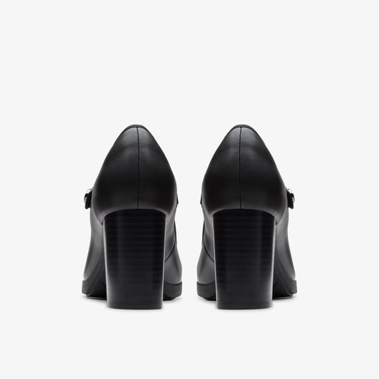 Bayla Lily Black Leather Shoes - Image 5