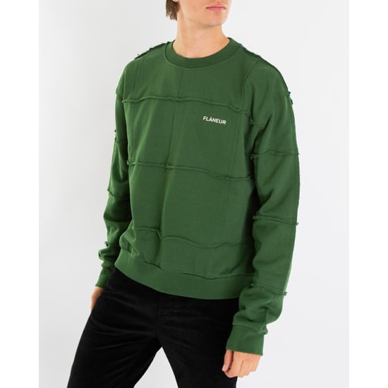 Flaneur Homme Heren cut & sew sweater green - Image 3