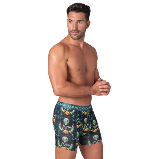 Muchachomalo Monkey guru1010-01 print green -  heren boxers - Image 2