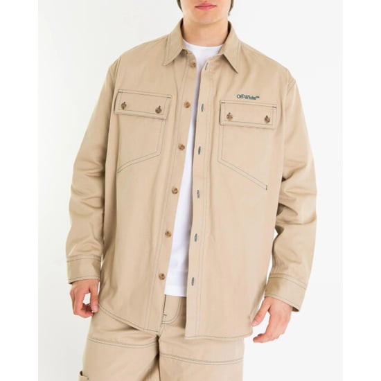 Off White Heren stitch cotgab milit overshir - Image 3