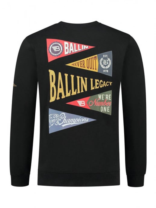 Ballin Amsterdam Ballin Amsterdam - Heren Regular Fit Sweater - Zwart - Image 2