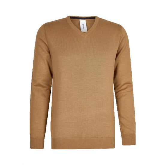 Hønk Camel katoenen pullover met v-hals - Image 2