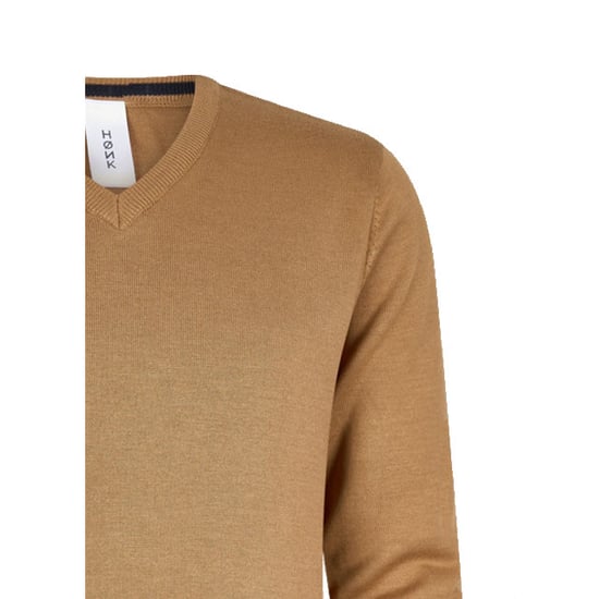 Hønk Camel katoenen pullover met v-hals - Image 3