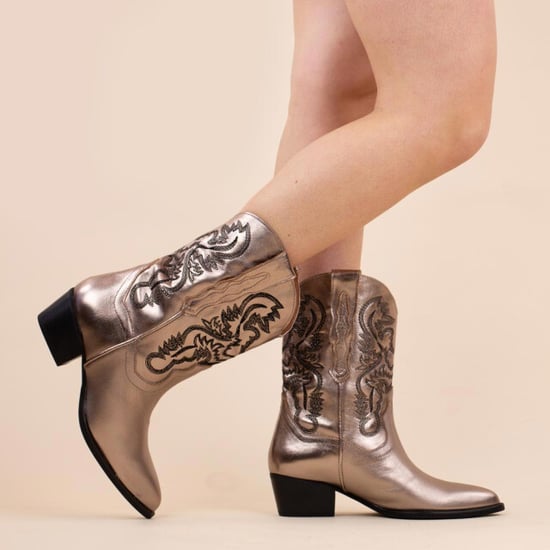 DWRS Label Laarsjes 261280 brady metallic smoke dames maat: leer - Image 4