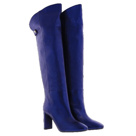 Atelier Verdi Dames chic cosmo lang blauw/metallic - Image 4