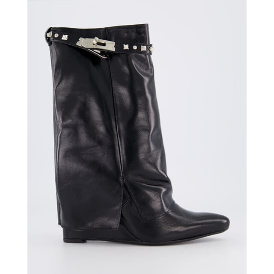 Gibaldi Dames studded shiny leather wedge - Image 1