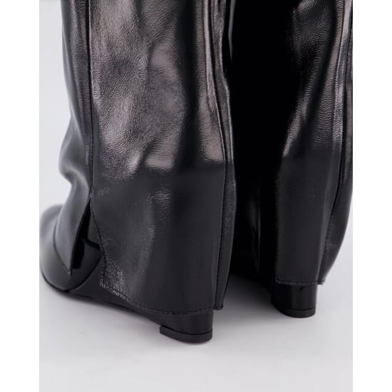 Gibaldi Dames studded shiny leather wedge - Image 2