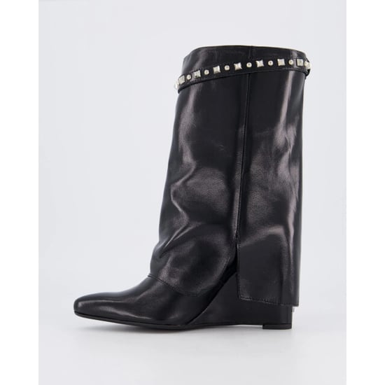 Gibaldi Dames studded shiny leather wedge - Image 4