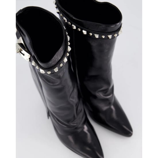 Gibaldi Dames studded shiny leather wedge - Image 5