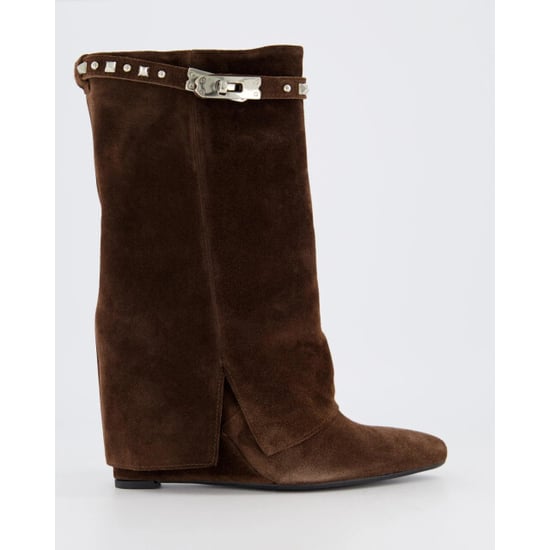 Gibaldi Dames studded suede wedge boot - Image 1