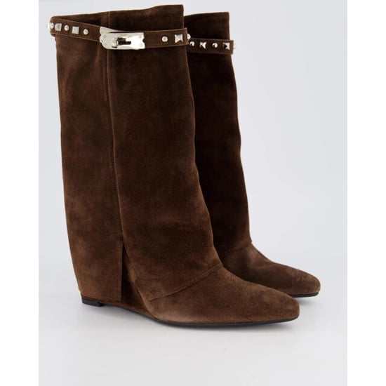 Gibaldi Dames studded suede wedge boot - Image 4
