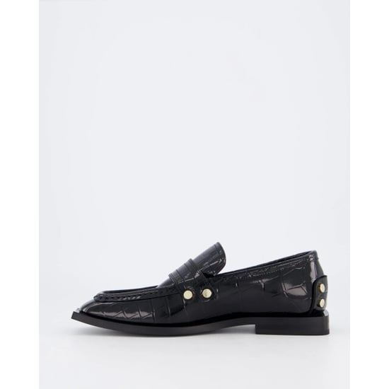 Ganni Dames black croco loafers - Image 4
