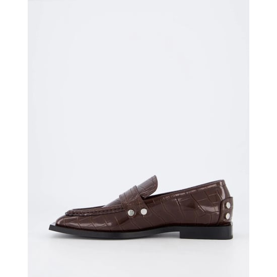 Ganni Dames brown croco loafers - Image 2