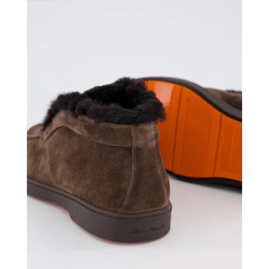 Santoni Dames fortune fur loafer - Image 4