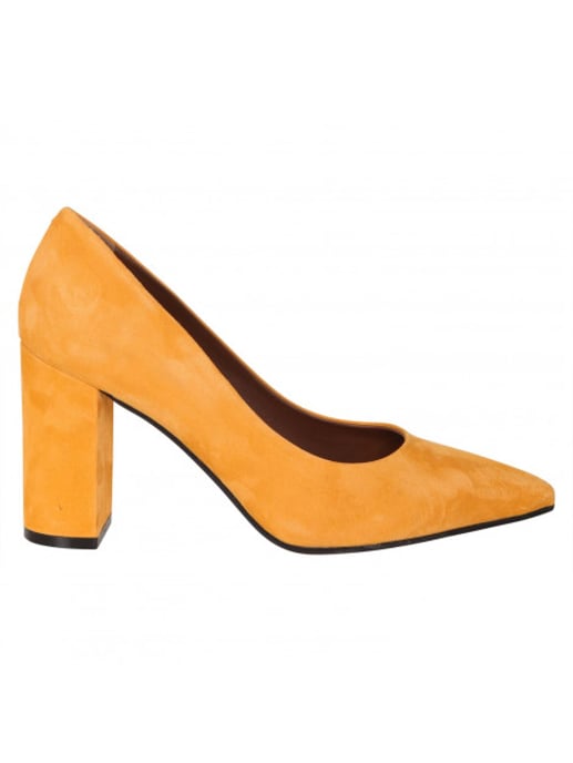 Evaluna EL1791 prachtige suède pump van hoge kwaliteit in Oranje( Flecce) de mode trend - Image 1