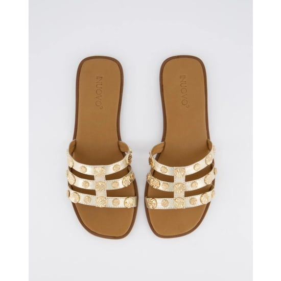 Gibaldi Dames plate studded slipper - Image 2