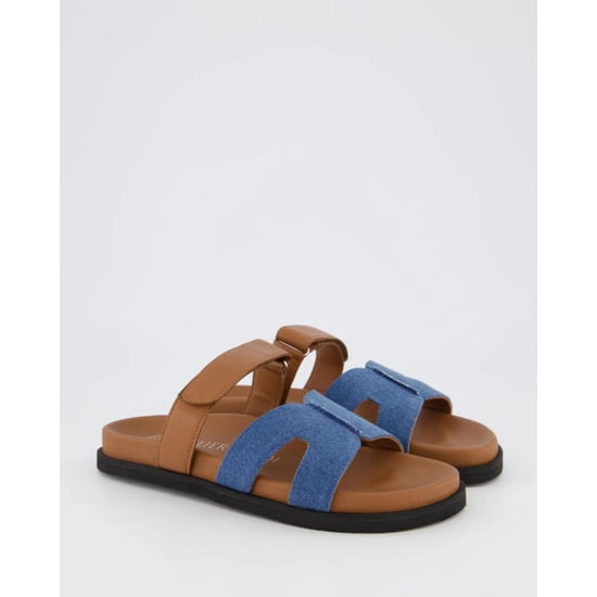 Gibaldi Dames ibiza slipper jeans/bruin - Image 4