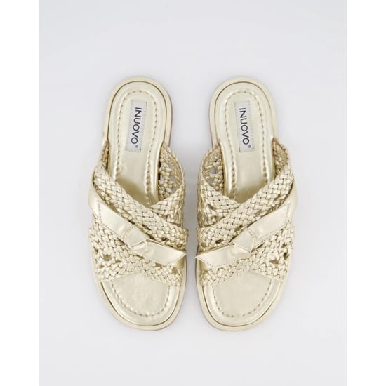 Gibaldi Dames braided slipper /goud - Image 4