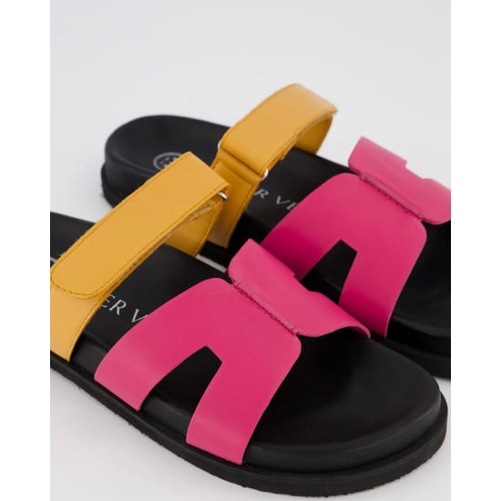 Gibaldi Dames ibiza slipper zwart/fuxia - Image 3