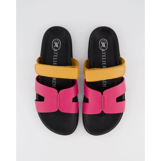 Gibaldi Dames ibiza slipper zwart/fuxia - Image 5
