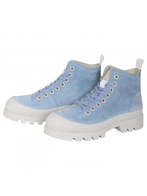 Walk in the Park 5252 suede sneaker licht blauw - Image 2