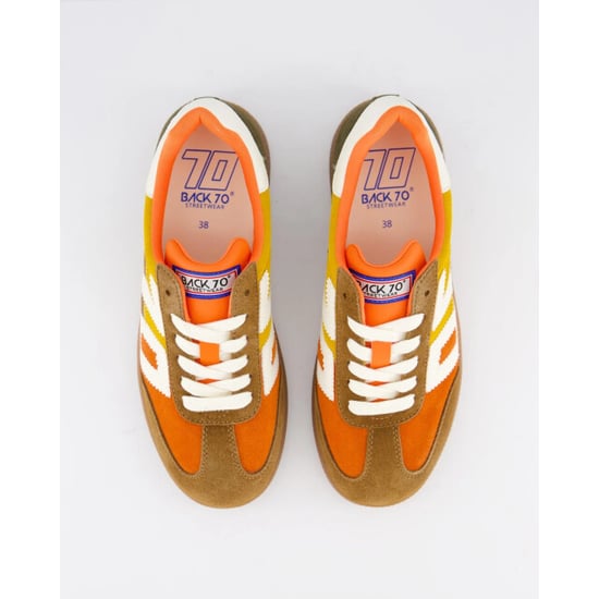Back 70 Dames squid orange suede mix - Image 5